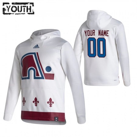 Kinder Eishockey Colorado Avalanche Custom 2020-21 Reverse Retro Pullover Hooded Sweatshirt